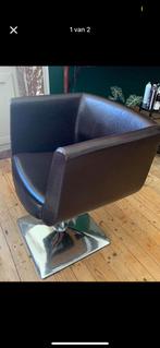 Stoel , wachtstoel, kapzetel.., Huis en Inrichting, Stoelen, Ophalen, Kunststof, Gebruikt, Bruin