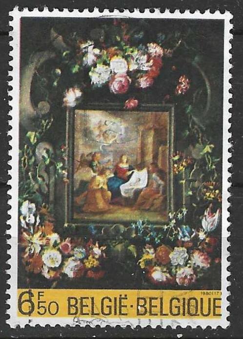 Belgie 1980 - Yvert/OBP 1996 - Kerstzegel (ST), Postzegels en Munten, Postzegels | Europa | België, Gestempeld, Kerst, Gestempeld