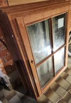Houten ramen 685 x 949 dubbelglas volledig nieuw, Ophalen, Dubbelglas