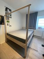 Bed (+gratis matras + nieuwe topper), Huis en Inrichting, Slaapkamer | Bedden, Ophalen, Gebruikt, Tweepersoons, 140 cm