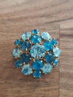 Vintage ronde aurora borealis broche, Ophalen of Verzenden, Broche