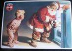 Coca Cola metalen plaat kaart Coca-Cola Kerstman Cola boy, Verzamelen, Ophalen of Verzenden, Nieuw