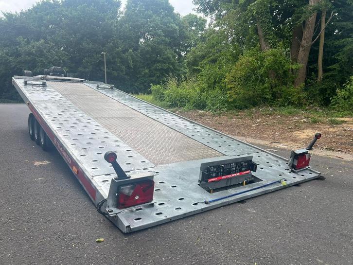 Autotransporter Elektrische kantelbaar met Elektrische Winch, Auto diversen, Aanhangers en Bagagewagens, Zo goed als nieuw, Ophalen