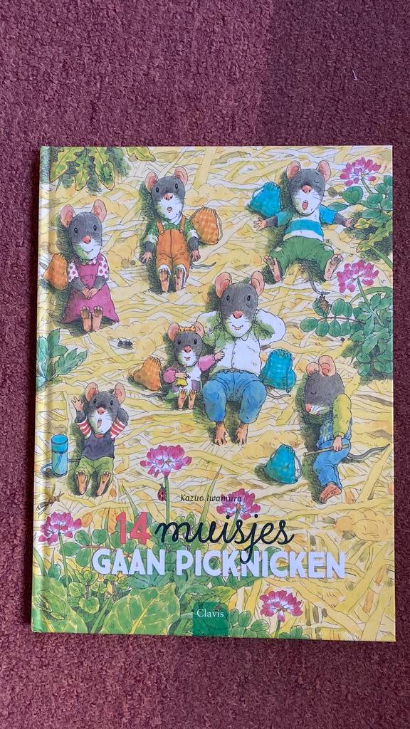 Kazuo Iwamura - 14 muisjes gaan picknicken, Boeken, Prentenboeken en Plaatjesalbums, Prentenboek, Ophalen
