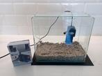 Aquarium met pomp en steentjes, Dieren en Toebehoren, Vissen | Aquaria en Toebehoren, Ophalen, Zo goed als nieuw