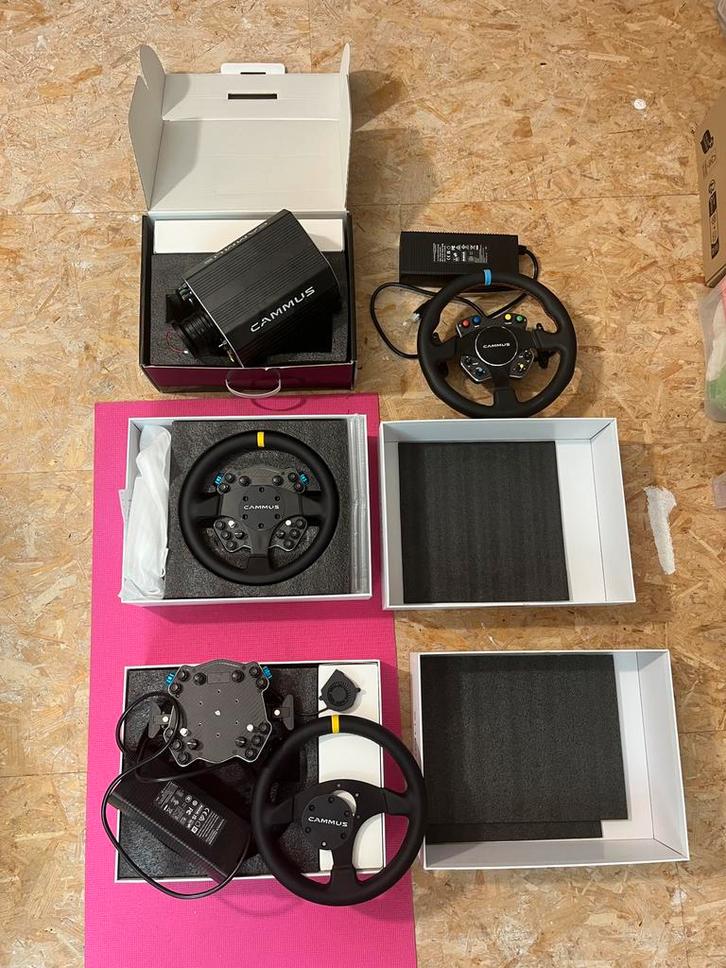 3x Cammus wheelbase met problemen, Computers en Software, Joysticks, Niet werkend, Ophalen