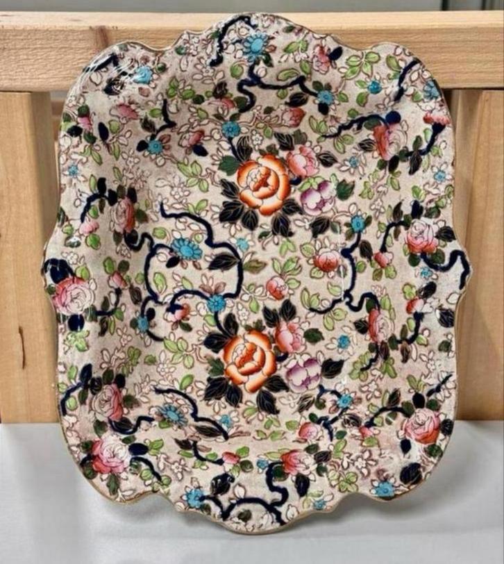 Schaal antieke STAFFORDSHIRE IMARI BOWL 19e eeuw Victoriaans, Antiek en Kunst, Antiek | Schalen, Ophalen of Verzenden