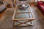 Moderne salontafel in de woonkamer, Huis en Inrichting, Ophalen, Glas, Gebruikt, 100 tot 150 cm