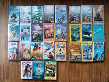 Lot VHS/video's met dieren in de hoofdrol beschikbaar voor biedingen