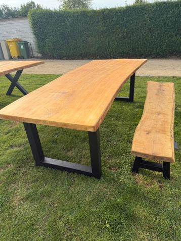 Boomstaltafel 2.70 x 1m waterafstotend behandeld beschikbaar voor biedingen