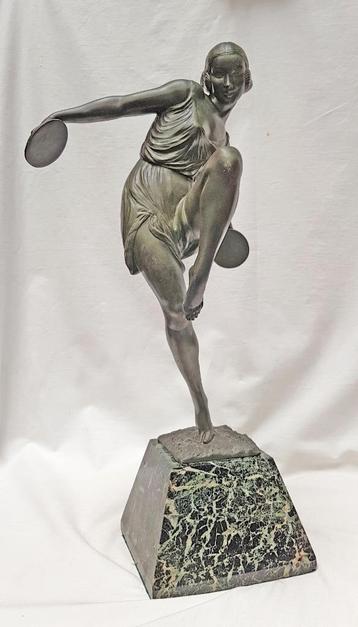 Statue Art Déco (grand modèle 51 cm !)-Fayral (Les Faguays).