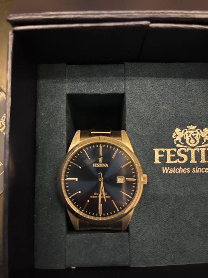 Festina horloge, Handtassen en Accessoires, Horloges | Heren, Zo goed als nieuw, Polshorloge, Overige merken, Zilver, Staal, Ophalen of Verzenden