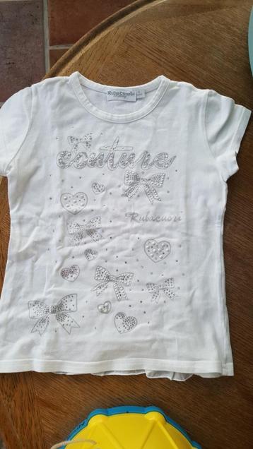 wit T-shirt Rubacuori maat 116 beschikbaar voor biedingen