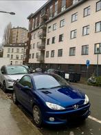 PEUGEOT 206 CC 1.6 ESSENCE 140.000km, Auto's, Zwart, Cabriolet, Blauw, Handgeschakeld