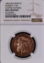 Belgium Essai 2 Francs 1866 Zeer Zeldzaam!!, Verzenden, Overig, Losse munt