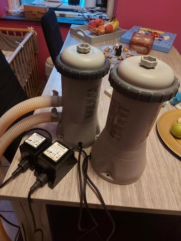 2 pompes  filtrante pour piscine intex ou autre beschikbaar voor biedingen