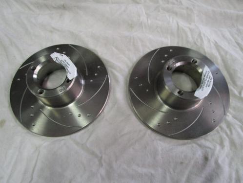 Remschijf set "grooved & dimpled" 8.4 KLASSIEKE MINI COOPER, Auto-onderdelen, Remmen en Aandrijving, Mini, Oldtimer onderdelen