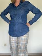 blauw hemd jeanslook Sora maat 40, Maat 38/40 (M), Blauw, Ophalen of Verzenden, Zo goed als nieuw