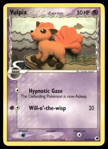 Vulpix δ 70/101 - Dragon Frontiers beschikbaar voor biedingen