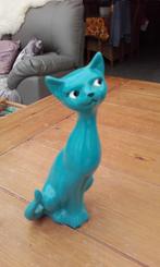 Vintage zeldzame kat in keramiek, maar toch zwaar, Antiek en Kunst, Curiosa en Brocante, Ophalen of Verzenden