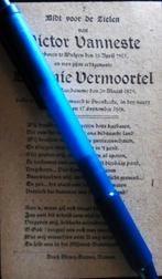 DOODSPRENTJE OORLOG- VICTOR VANESTE- EUGENIE VERMOORTEL, Enlèvement ou Envoi