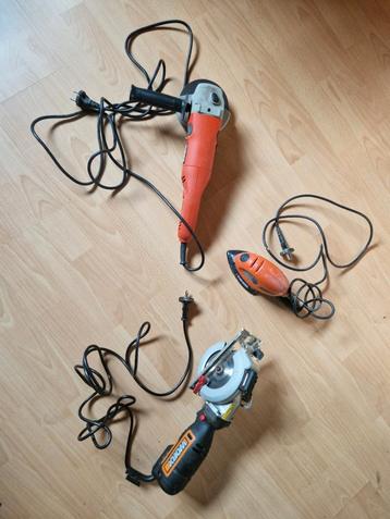 À vendre : 3 machines Black&Decker et Workx qui fonctionnent, Enlèvement, Comme neuf