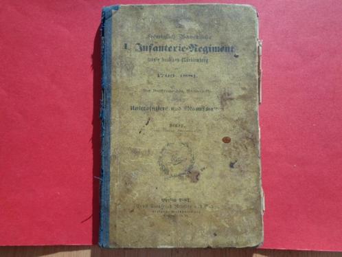 Boek over het Konigl. Bayer. 4 . Inf. Regiment 1706 - 1881, Collections, Objets militaires | Général, Armée de terre, Enlèvement ou Envoi
