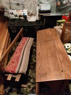 Oud schoolbankje, Ophalen