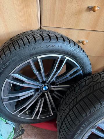 M sport velgen + continental banden top staat !! 18 inch, Enlèvement, 18 pouces, Pneu(s)