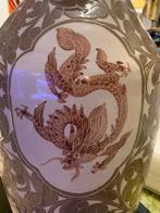 VINTAGES ELEGANCE COLORS CHINESE VASE RARELY NICELY MOTIFS, Enlèvement