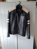 Stoere Leren jack 100% leer, Maat 52/54 (L), Zwart, Ophalen of Verzenden, Zo goed als nieuw