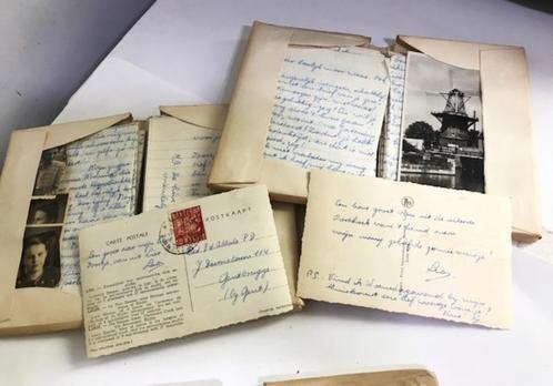 Partij oude liefdesbrieven 1947 - 1950, Postzegels en Munten, Brieven en Enveloppen | België, Ophalen of Verzenden