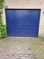 Blauwe elektrische garagepoort, Doe-het-zelf en Bouw, 215 cm of meer, Gebruikt, 120 cm of meer, Ophalen