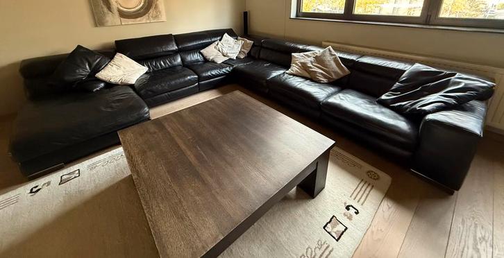 Natuzzi Nicolaus hoeksalon, Huis en Inrichting, Zetels | Complete zithoeken, Gebruikt, Leer, Ophalen