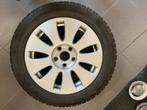 4 winterbanden merk contiwintercontac op aluminlum velgen, Auto-onderdelen, Ophalen, Winterbanden, Velg(en)