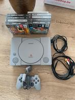 PlayStation 1 met games, Games en Spelcomputers, Spelcomputers | Sony PlayStation 1, Ophalen, Gebruikt, Met 1 controller, Met games