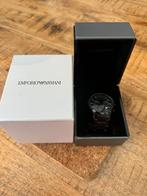 Horloge Emporio Armani zwart AR2453, Bijoux, Sacs & Beauté, Montres | Hommes, Comme neuf, Enlèvement ou Envoi
