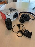 Canon EOS 2000D + 18-55mm (gereinigd) + 75-300mm zoomlens, Ophalen, Spiegelreflex, Canon