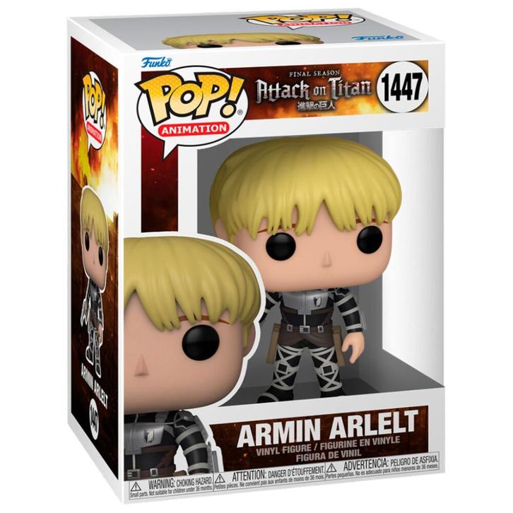 Funko POP Attack On Titan - Armin Arlelt (1447), Collections, Jouets miniatures, Neuf, Enlèvement ou Envoi