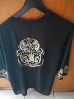 Mooie zwarte lange blouse m. 38 merk Divided van H & M, Kleding | Dames, Blouses en Tunieken, Ophalen of Verzenden, Zo goed als nieuw