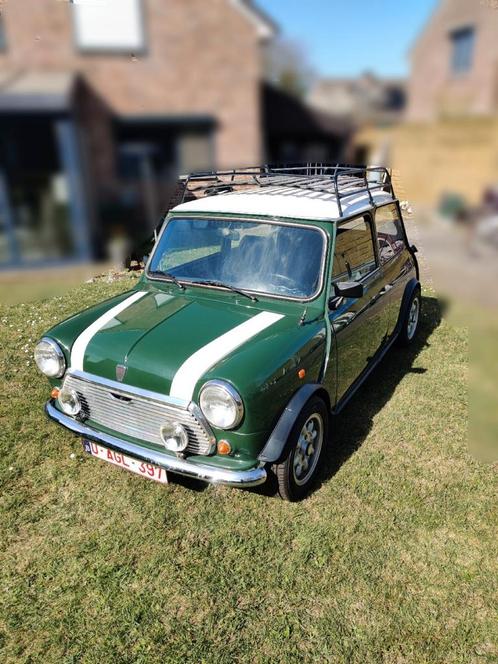 Classis austin mini 1989, Auto's, Austin, Particulier, Benzine, 2 deurs, Handgeschakeld, Groen, Zwart, Stof, Voorwielaandrijving