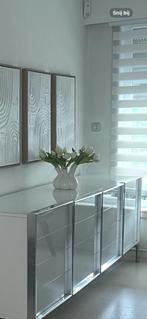 Vaas met tulpen (zoals echt), Huis en Inrichting, Woonaccessoires | Vazen, Ophalen of Verzenden, Zo goed als nieuw, Wit
