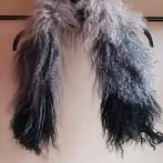 Grijs-witte zwarte bontkraag/sjaal van schapenwol, Ophalen, Nieuw, Sjaal