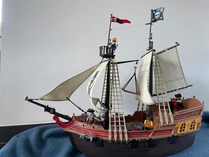 Groot piratenschip Playmobil, Kinderen en Baby's, Speelgoed | Playmobil, Zo goed als nieuw, Ophalen