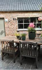 Teak tuinstoelen, Tuin en Terras, Ophalen, Zo goed als nieuw