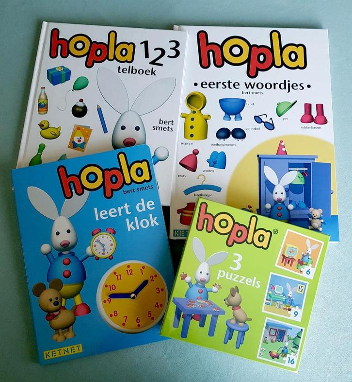 HOPLA kinderboeken-puzzel, Boeken, Kinderboeken | Baby's en Peuters, Nieuw, Ophalen of Verzenden