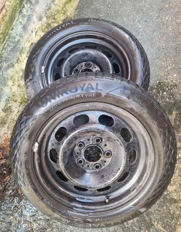 4 jantes BMW 5X120 pneus 205/55/16