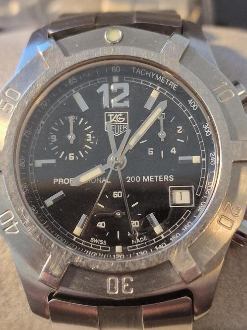 TAG Heuer 2000 CN111 Chronograph Professional Men’s black, Handtassen en Accessoires, Horloges | Heren, Gebruikt, Polshorloge