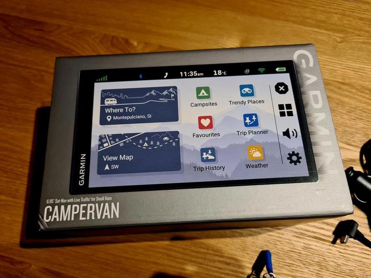 Garmin CamperVan GPS, Autos : Divers, Navigation de voiture, Comme neuf, Enlèvement ou Envoi