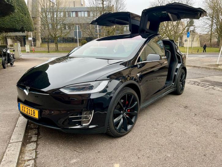 Tesla Model X P100D Belachelijk, Auto's, Tesla, Particulier, Model X, Elektrisch, Coupé, Automaat, Zwart, Zwart, Leder